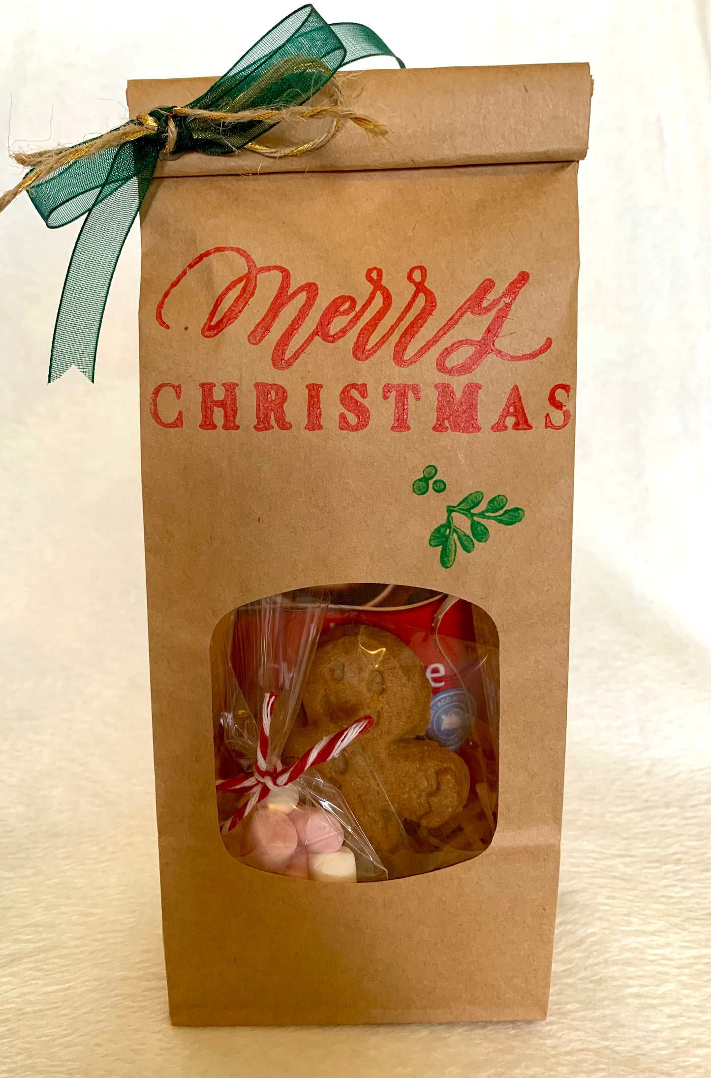 Christmas Cute Handmade Small Gift Bag for Coworkers & Friends