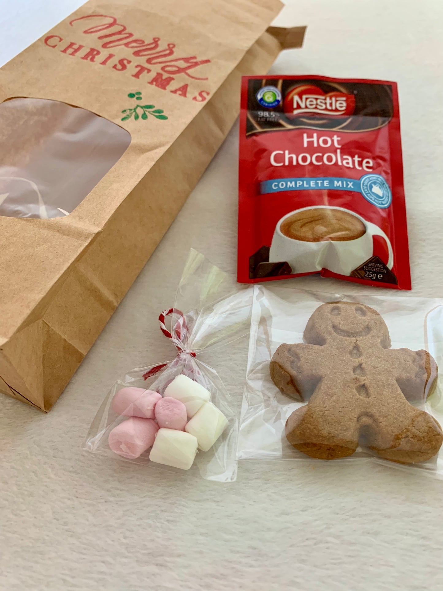 Christmas Cute Handmade Small Gift Bag for Coworkers & Friends